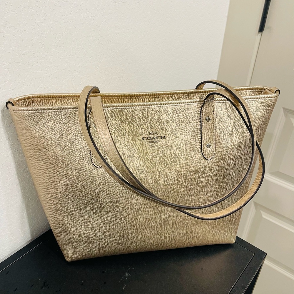 Coach Gold Tote Bag